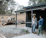 Outdoor, Back Yard, and Large Pools, Tubs, Shower A look at one of the property's two log cabins. The charred exterior contrasts with a lighter, wood-clad interior.  Photos from A Cluster of A-Frames Hugs White Sand Dunes on Australia’s Southwestern Coast