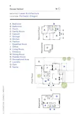 Floor plan of House Hallovi by Lever Architecture
