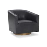 Mitchell Gold + Bob Williams Cooper Studio Leather Swivel Chair