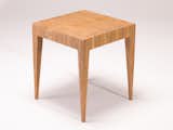 An end grain stool by O/D\O Lab