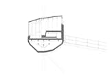 A cross section shows the solution for a raised bed and built-in seating. Both tree houses are identical in layout and design.