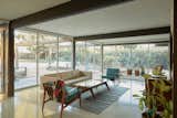 Living area of Whittier Midcentury Home