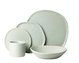 A minimalist glazed porcelain dinner set from Haand, shown here in Celadon, has everything—and only what—you need. The company, based in a former hosiery factory in Burlington, North Carolina, limits waste by reincorporating production scraps into each piece.  Photo 5 of 6 in Made In America: The Table’s All Set
