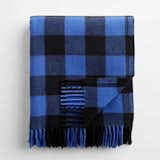 Buffalo Check Blue and White Throw Blanket