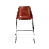 ABC Carpet & Home Giron Leather Counter Stool Brown
