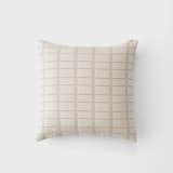 Schoolhouse Ivory Grid Stitch Pillow