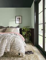 Jojoba by Behr is a dusty, pale green that promotes tranquility.