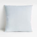 Crate and Barrel x Parachute Chambray 20" Pillow With Down-Alternative Insert