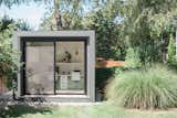 The POD 1 liv simply pod features a 106-square-foot footprint, and is one of three compact structures offered by LIV Pods that adds a functional work space to an unused area of a backyard. T