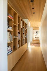 Built-ins are placed throughout the Walk-Street House to provide streamlined storage and reduce the need for additional furniture.
