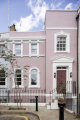 Exterior, Flat RoofLine, and Apartment Building Type  Photos from A Candy Pink Pied-à-Terre in London Is Sumptuously Reimagined