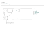 Floor plan of The Cabin by Delo Design