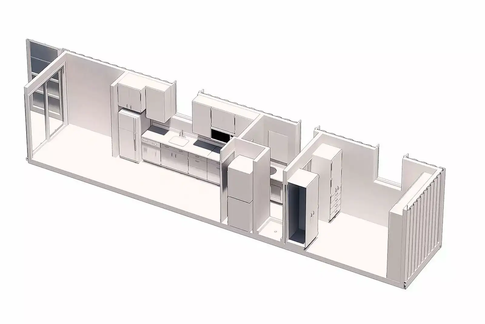 Photo 13 of 19 in 9 Shipping Container Home Floor Plans That Maximize ...