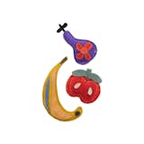 Lovethybeast Mini 3-Piece Fruit Suede Squeaker Toy Set