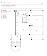 Floor plan of Tiong Bahru Apartment by Linghao Architects