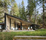 Exterior, Cabin Building Type, Shed RoofLine, and Wood Siding Material  Photo 16 of 20 in An Angular Black Cabin Rises From the Woods Near Vancouver