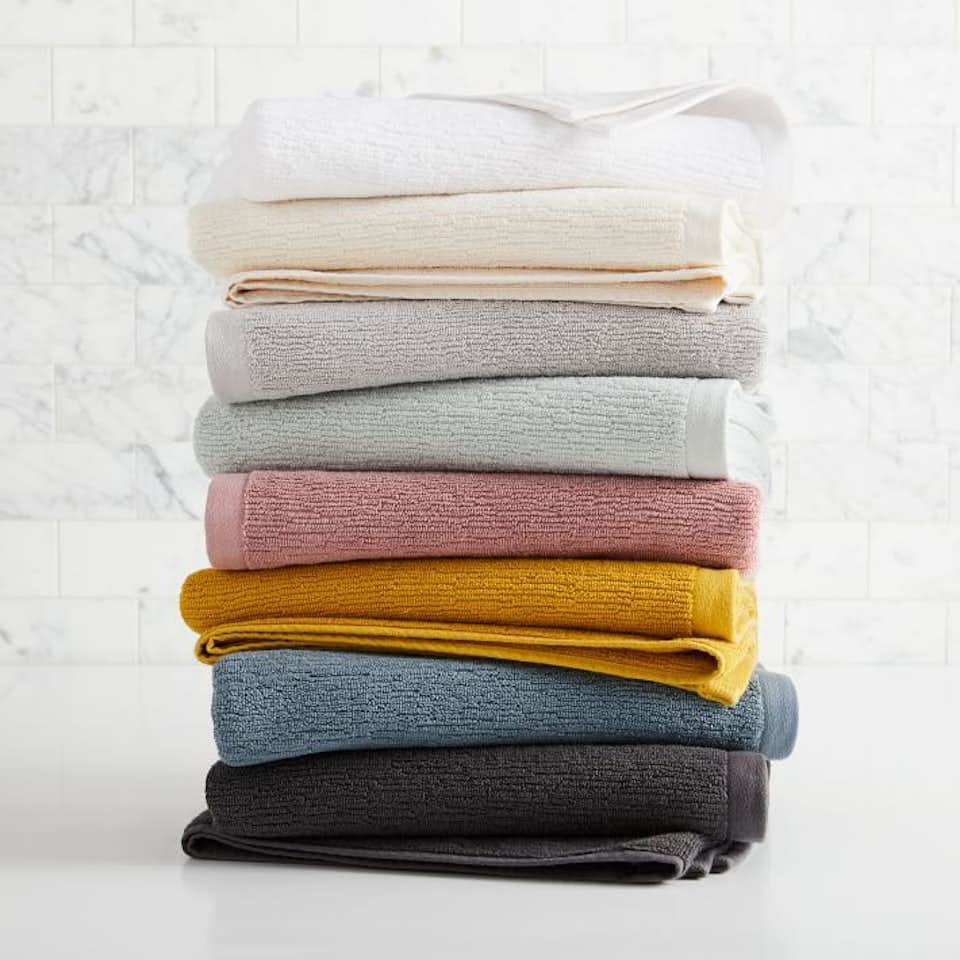 West Elm Organic QuickDry Textured Towels by West Elm Dwell