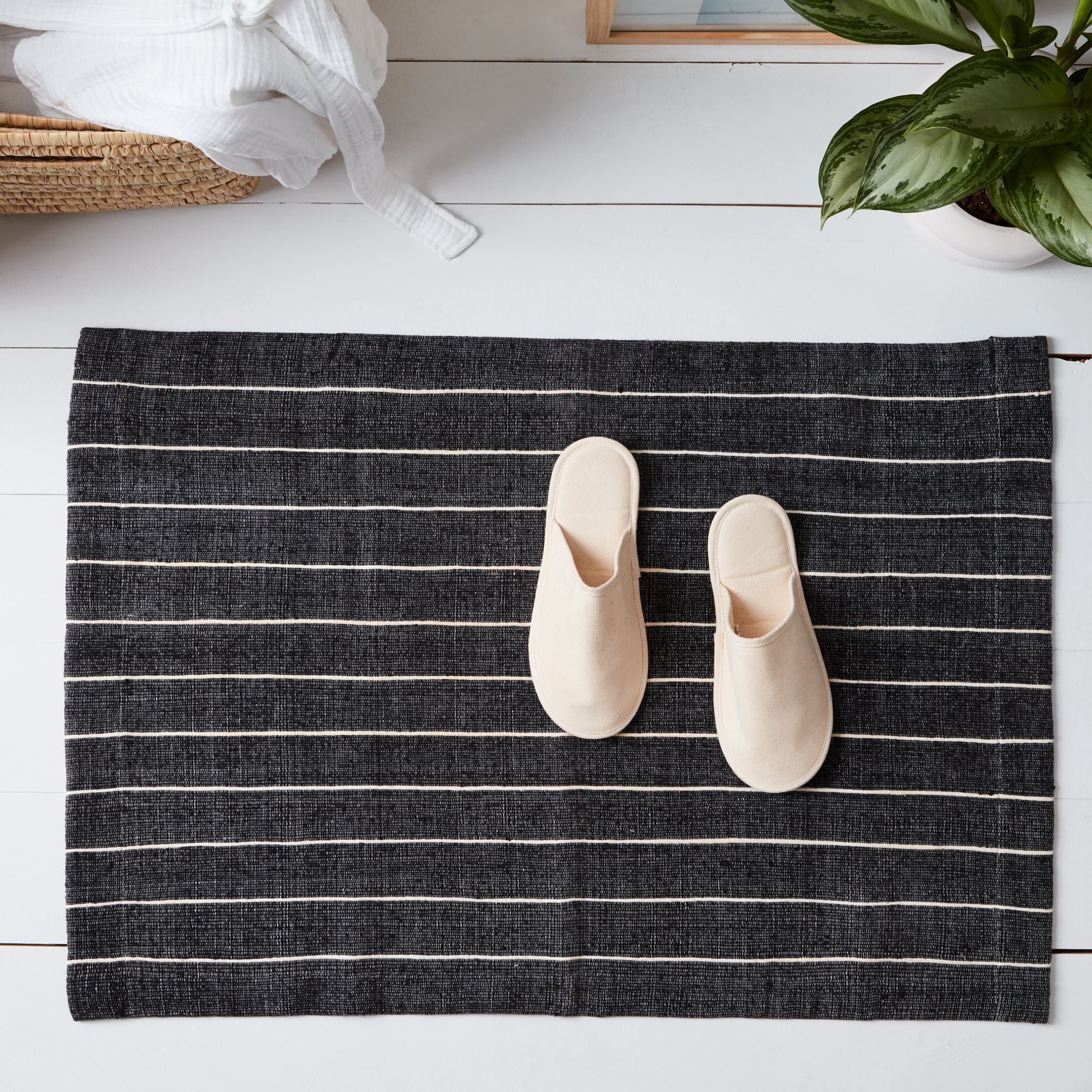 Bolé Road Textiles Handwoven Ethiopian Cotton Bath Mat