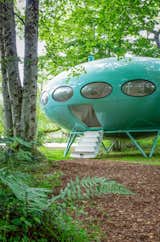 The Futuro house at Marston Park is also just steps from the water.