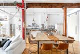Dining, Medium Hardwood, Table, Pendant, and Chair  Dining Medium Hardwood Photos from A Quintessential Soho Loft in New York City Asks $4.3M