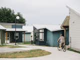 This micro-house in East Austin’s Community First! Village, a development of permanent, affordable housing, was designed by Jobe Corral Architects with input from its occupant, Jesse Brown, who had previously spent 30 years without a home.