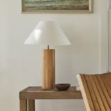 West Elm Modern Wood Column Table Lamp