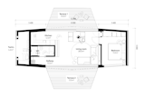 The Space Floor Plan  Photo 16 of 16 in This Off-Grid Prefab Is All About Location, Location, Location
