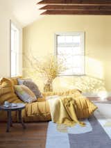 Pale Moon by Benjamin Moore is a soft and subtle yellow shade.