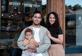 Shawn Chopra (left) and Anne Morgan opened Good Neighbor in May 2020. The duo restored the former hardware store to maintain its original character, but added touches like acoustic cloud ceilings with caning inspired by rattan weavers in Chopra’s mom’s hometown of Chandigarh, India.&nbsp;