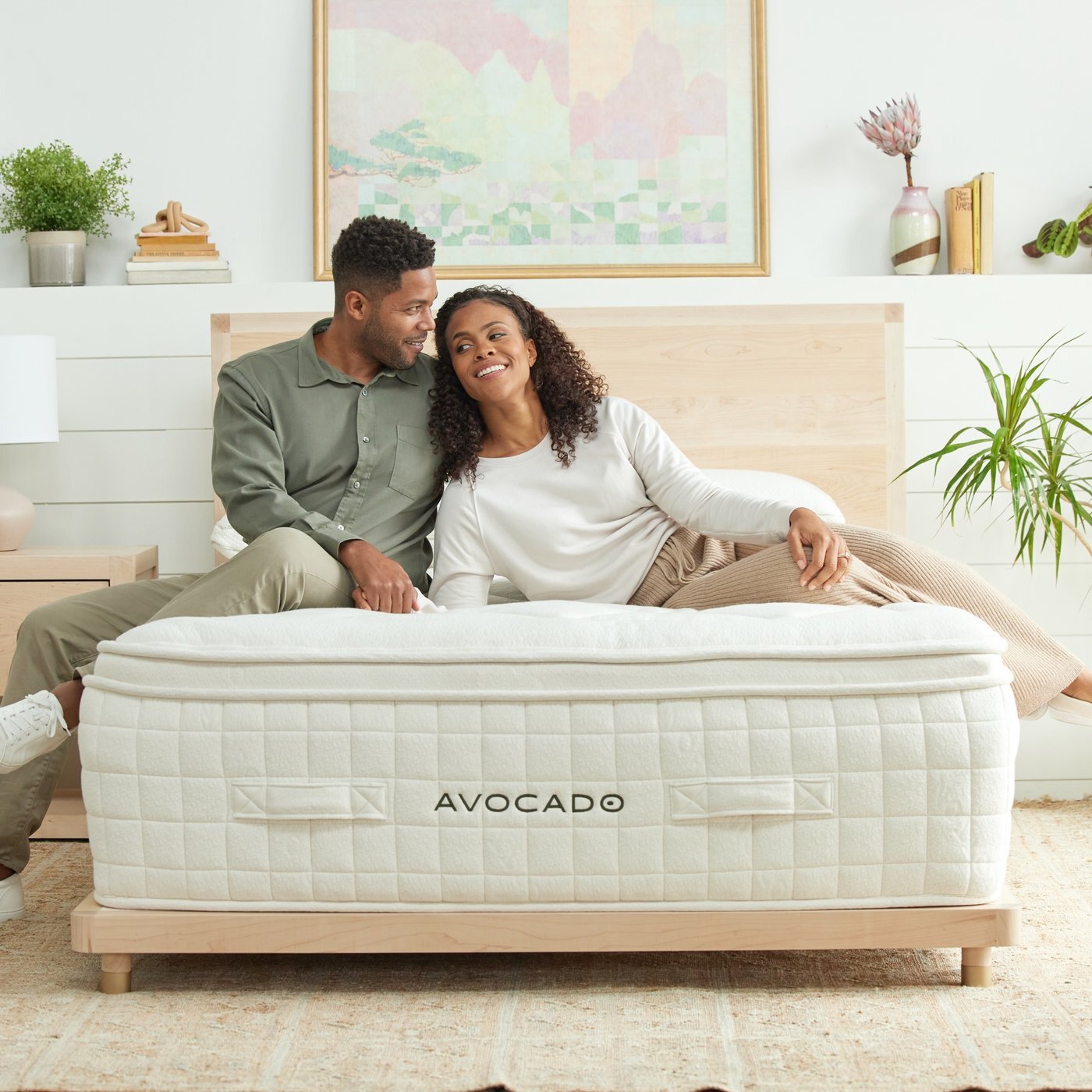 Avocado Green Mattress Malibu Platform Bed Frame