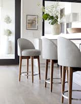Sleek and sumptuous in one go, the swiveling Margaux counter stools are each crafted in fabric or leather at MG+BW’s North Carolina factory.  Photo 6 of 7 in Embrace Sustainability and Style With Mitchell Gold + Bob Williams’ 2022 Spring Collection