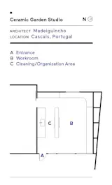 Floor plan of Ceramic Garden Studio by Madeinguincho