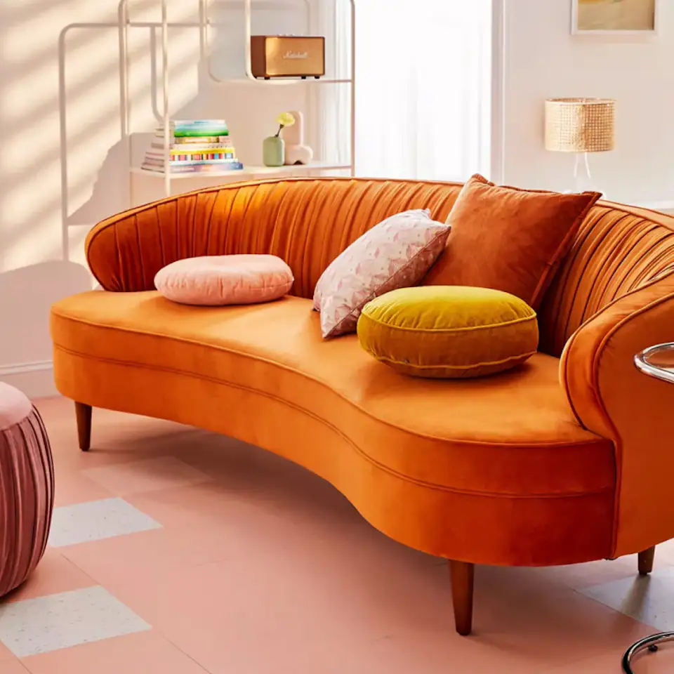 Urban Outfitters Camila Velvet Sofa by Urban Outfitters Dwell