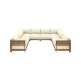 Chicory Modular Teak Outdoor 8-Seater U-Sectional