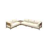 Chicory Modular Teak Outdoor 5-Seater L-Sectional and Storage Coffee Table