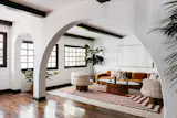 The Spanish-style estate boasts arched doorways, wood-beamed ceilings, and antique fixtures.<span style="font-family: Theinhardt, -apple-system, BlinkMacSystemFont, "Segoe UI", Roboto, Oxygen-Sans, Ubuntu, Cantarell, "Helvetica Neue", sans-serif;"> </span>