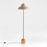 Crate and Barrel Eloise Wood and Metal Floor Lamp
