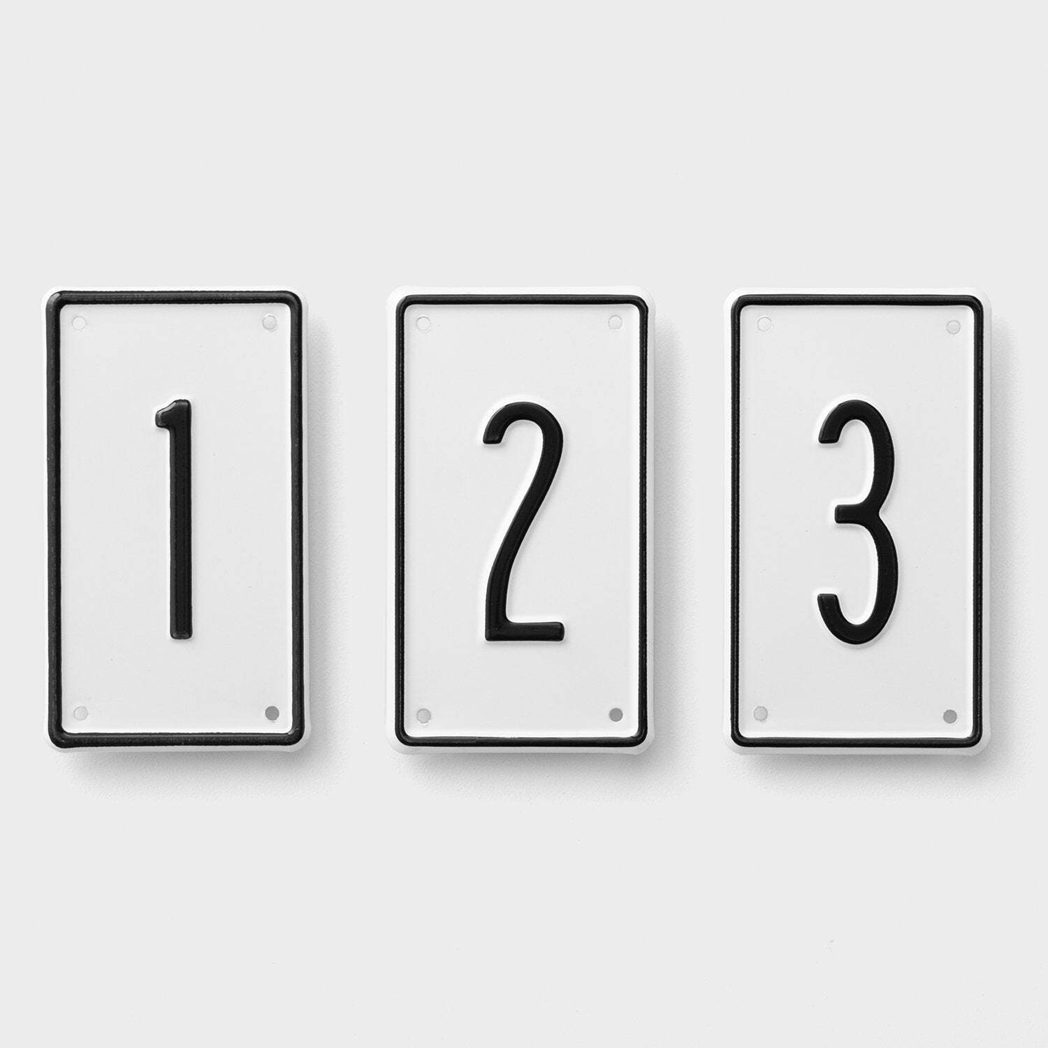 Black + White Number Signs