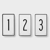 Schoolhouse Black + White Number Signs