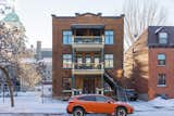 An exterior view of Michèle Beaudin's apartment building in Montréal.  Photo 1 of 18 in Recipes for Success: Three Families Tell Us How They Created a Perfect Kitchen