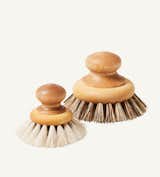 These maple-and-horsehair brushes are just what you want in hand when scrubbing greasy pans.  Photo 3 of 6 in Household Chores Don’t Have to Be So Drab With These Design-Focused Cleaning Products