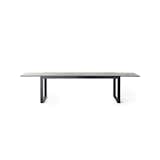 Terra Outdoor Diablo Large Extension Dining Table in Charcoal Aluminum