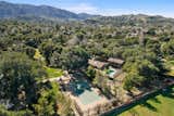 The private estate sits on nearly three acres graced with numerous centuries-old oak trees roughly 35 minutes from Beverly Hills.