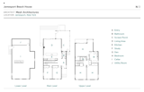 Floor Plan of Jamesport Beach House by Mesh Architectures