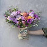 Farmgirl Flowers Just Right Burlap Wrapped Bouquet