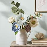 Global Goods Partners Handmade Felt Flower & Eucalyptus Bouquets