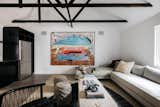 "The guesthouse has a completely different and almost unexpected feel with its concrete floors and wood-beamed ceiling, providing more of a loft vibe or that of an artist’s studio," says Bakva.&nbsp;