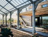 The core house is clad in wood from Swedish fir trees and was designed to be tall so as not to take up precious ground space. "We wanted the house to feel like it was in the garden," says Roja.