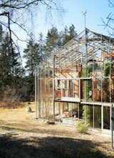 "It feels good to be part of an ecological, sustainable future," says Marie Granmar, who lives full-time in the three-level naturhus built by her partner, Charles Sacilotto.