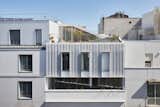 Paris firm Rotunno Justman added two levels and a rooftop garden to one of the city’s 19th-century residential buildings. “It’s a private roof, but we wanted to make sure other people enjoy looking at it, too,  Photo 1 of 5 in A 19th-Century Paris Apartment Building Gets a Refined Addition With a Rooftop Garden